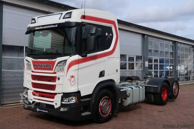 Chassis with cab Scania R520 V8 NGS 6X2/ FULL AIR/ CHASSIS / PTO-EG661F