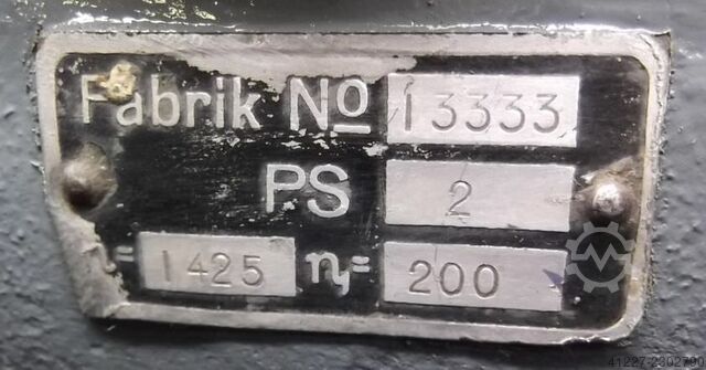 Gear motor 1.5 kW 200 rpm Siemens Schuckert B3 Winkel