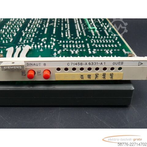 Komponente Siemens C71458-A6331-A1  SINAUT 8 Platine SN: 10238