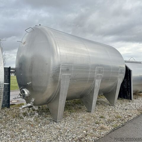 36000 liter horizontal storage tank made of V2A Rieger 9633