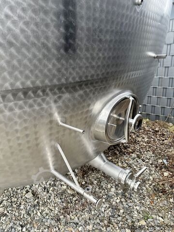 36000 liter horizontal storage tank made of V2A Rieger 9633