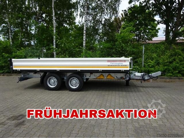 Tipper trailer Möslein TTD 11 Weiß  neuer Tandem 3- Seitenkipper Tieflader-- Neufahrzeug --