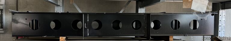 Low loader semitrailer Müller-Mitteltal Staufach für Alu- Rampen