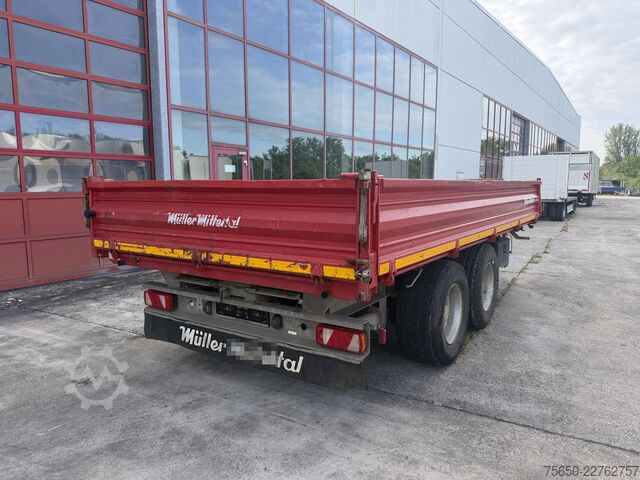Tipper trailer Müller-Mitteltal KA-TA  14,4 t Tandemkipper- Tieflader, Breitbereifung