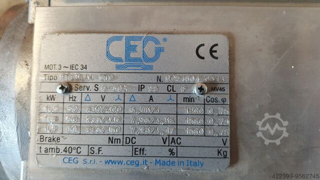 Electric motor CEG 3kw 1500rpm B14 ET80