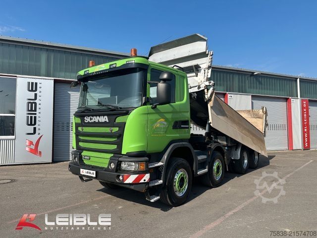 Dreiseitenkipper LKW SCANIA G 450CB8x4MHZ*Bordmatik*Blattfeder*Retarder*