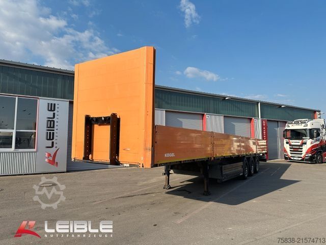 Auflieger mit Arbeitsbühne KÖGEL SN 24*Bordwand Baustoff *Rungentaschen*SAF Achse