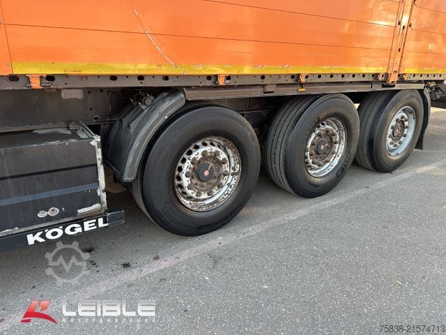 Auflieger mit Arbeitsbühne KÖGEL SN 24*Bordwand Baustoff *Rungentaschen*SAF Achse