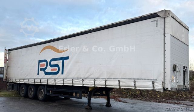 Auflieger mit Pritsche & Plane SCHMITZ CARGOBULL Liftachse, Edscha, Rahmen verzinkt, 385/65