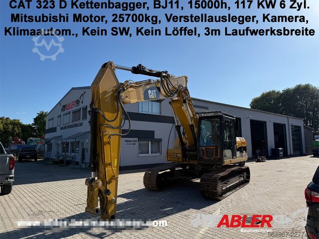 Crawler excavator Caterpillar 323 D Verstellausleger Klimaauto.