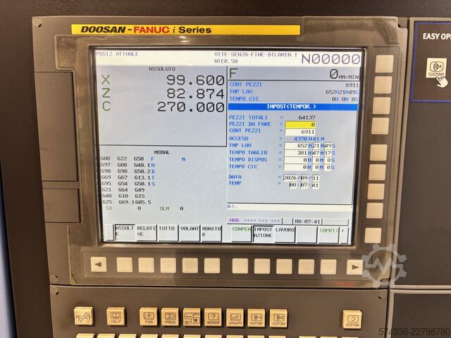 CNC turning and milling center DOOSAN GT 2600 M