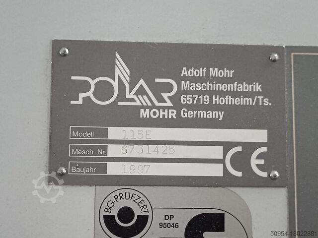 Paper cutting machine Polar 115 E