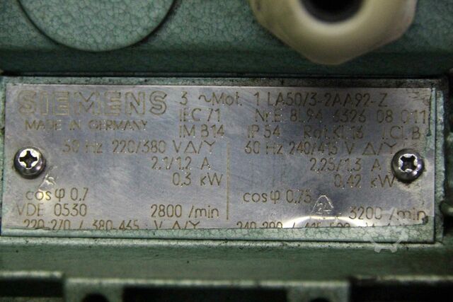 Side channel blower Siemens 0,3 kW  Ø 280 mm