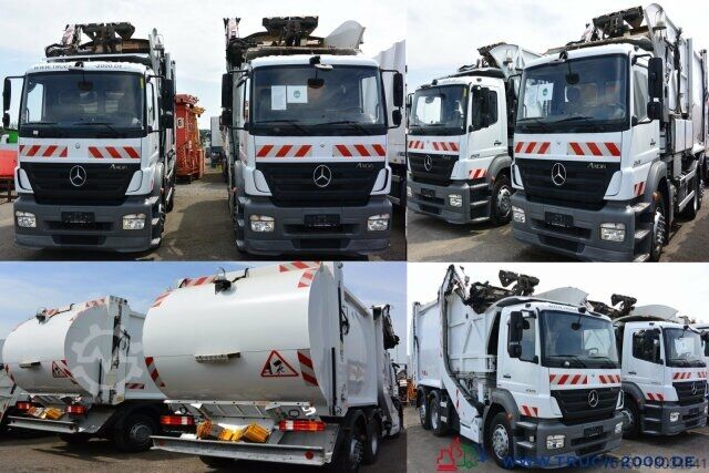 Garbage truck Mercedes-Benz Axor 2529 Faun Easypress Frontlader 25 m³ 1.Hd