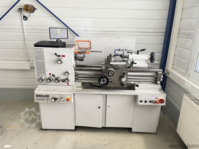 Drehmaschine Drehbank +  Digi + Zubehör Weiler Condor 81