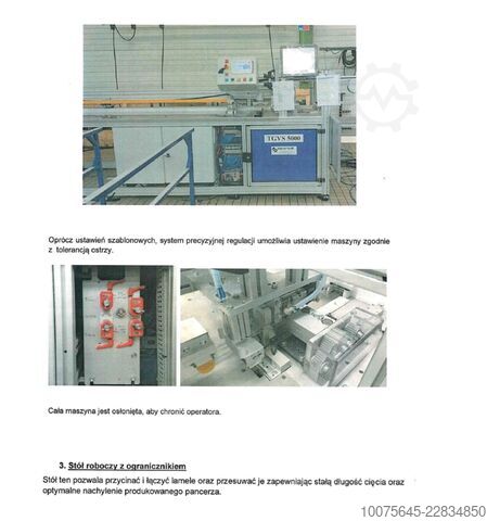 Production line – roller blinds MECAN 'OUTIL 
