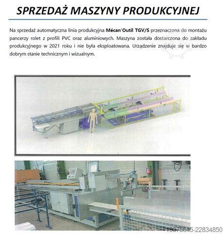 Production line – roller blinds MECAN 'OUTIL 
