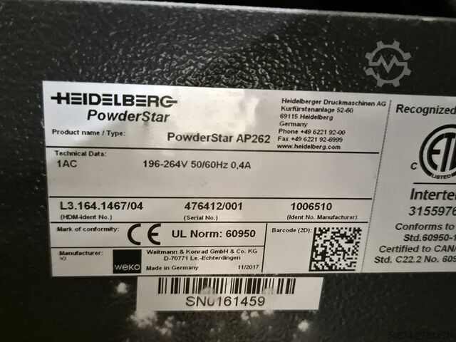 Offset printing press HEIDELBERG CX 75-4+L 2018