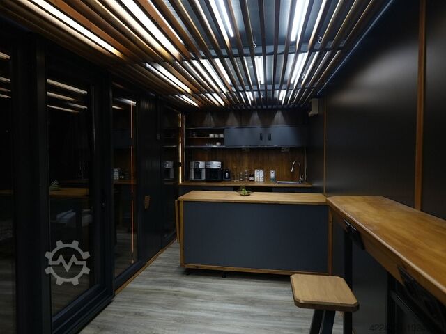 Wohncontainer Wolf Tiny Cafe Haus mit Veranda Bürocontainer