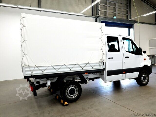 Curtain sider van Mercedes-Benz Sprinter 319CDI DOKA,Allrad,Automatik,LED