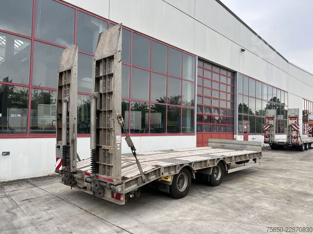 Low loader trailer Humbaur HBTZ  21 t Tandemtieflader