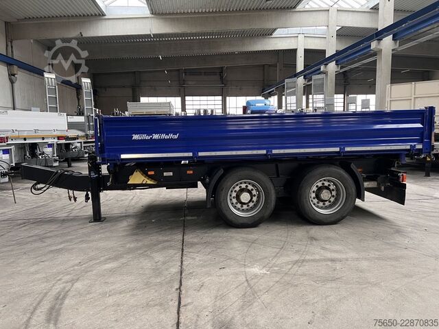 Three-way tipper trailer Müller-Mitteltal KA-TA-RT 18,0  18 t Tandemkipper- Tieflader