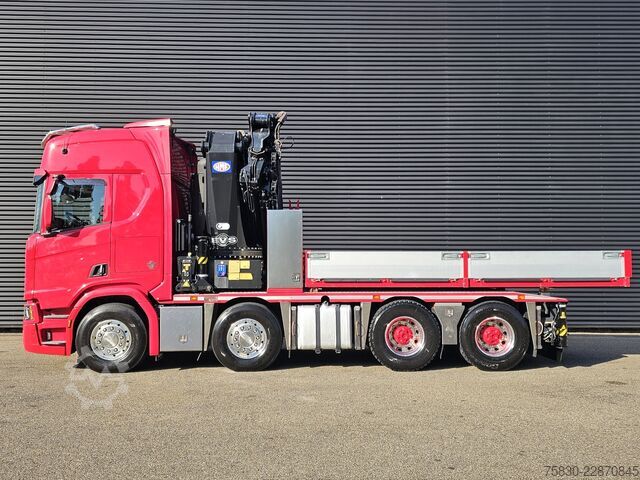 Standard-SZM Scania R650 V8 8x4 / HMF 9520 + JIB + WINCH / 140.000 ...