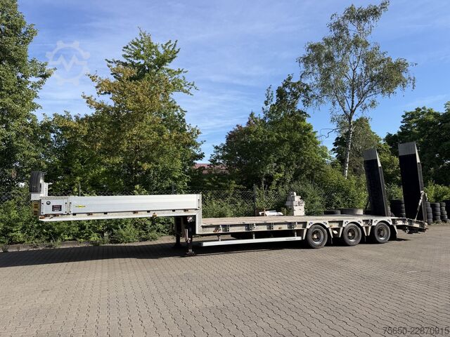 Low loader semitrailer Humbaur HTS30  3 Achs Satteltieflader, wenig benutzt
