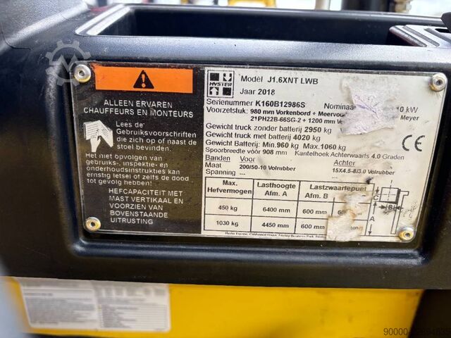 Forklift Hyster J1.6XNT