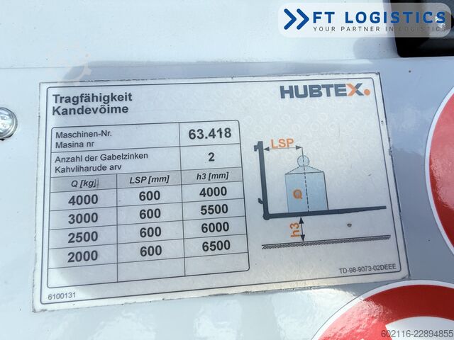 4-way forklift Hubtex DQ40D DIESEL TRIPLEX 6500 FREE-LIFT TOP1