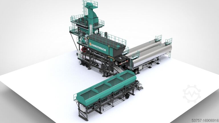 Asphalt mixing plant Mobile 160 TPH drum mix asphalt plant Mobile 160 TPH drum mix asphalt plant