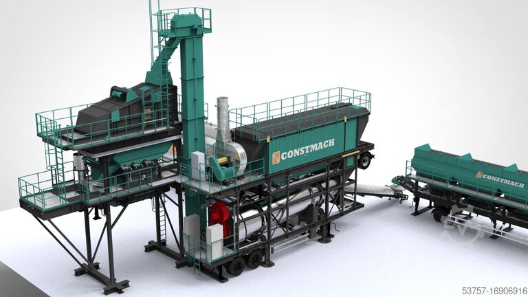 Asphalt mixing plant Mobile 160 TPH drum mix asphalt plant Mobile 160 TPH drum mix asphalt plant