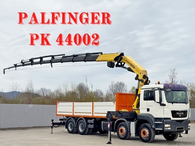 Truck mounted crane MAN TGS 35.360*PRITSCHE 7,15m * PK 44002 / FUNK *8x4