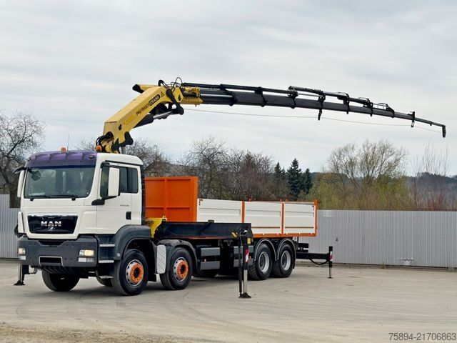 Truck mounted crane MAN TGS 35.360*PRITSCHE 7,15m * PK 44002 / FUNK *8x4