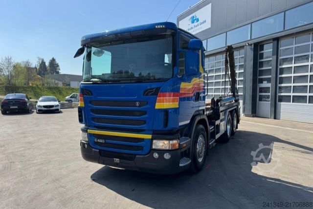 Skip truck SCANIA G480 6x2 Gergen 26T