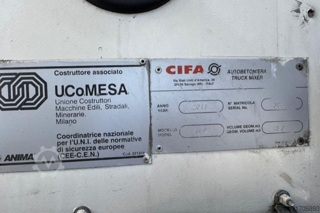 Concrete mixer truck MERCEDES-BENZ Arocs 3248 8x4 Cifa 9m3