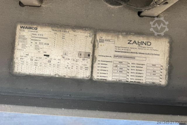 Open trailer with tarp  Andere Marke | Zahnd Durchladesystem