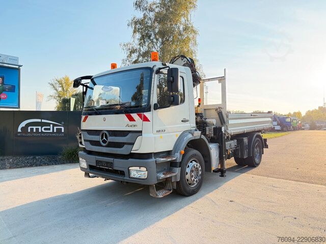 Kipper LKW MERCEDES-BENZ Axor 1833 4x2 Kipper Kran 13m FUNK AHK