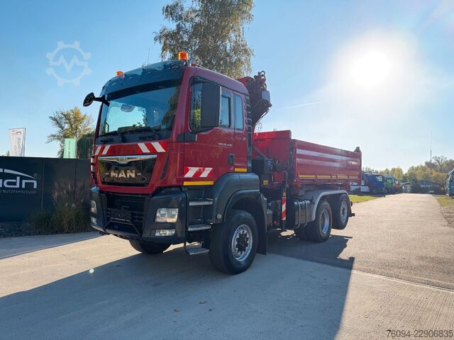 Kipper LKW MAN TGS 28.440 6x4-4 ALLRAD KRAN 16m KIPPER