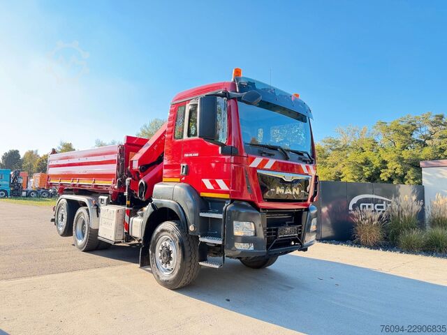 Kipper LKW MAN TGS 28.440 6x4-4 ALLRAD KRAN 16m KIPPER