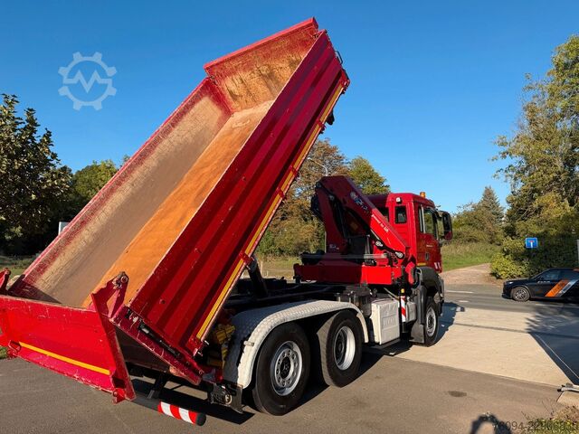 Kipper LKW MAN TGS 28.440 6x4-4 ALLRAD KRAN 16m KIPPER