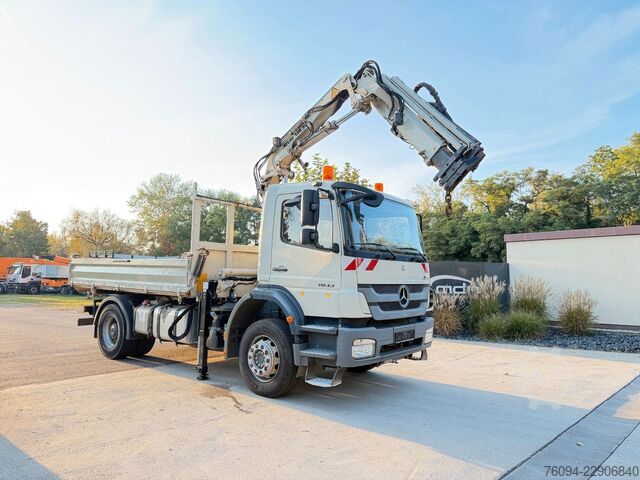 Dreiseitenkipper LKW MERCEDES-BENZ Axor 1833 4x2 Kipper Kran 13m FUNK AHK