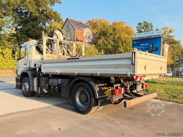 Dreiseitenkipper LKW MERCEDES-BENZ Axor 1833 4x2 Kipper Kran 13m FUNK AHK