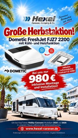 Wohnwagen HOBBY Excellent Edition 490 KMF 1800 kg Garagenklappe