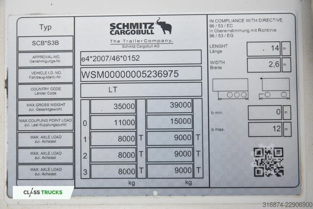 Reefer semitrailer SCHMITZ CARGOBULL SKO FP 60 ThermoKing SLXi 300
