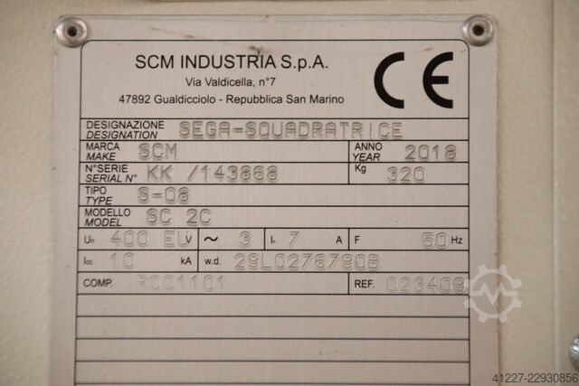 Formatkreissäge schwenkbar 45° SCM HOLZKRAFT minimax SC 2C VR