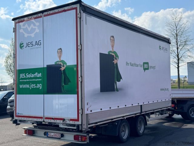 Anhänger mit Pritsche & Plane ACKERMANN-FRUEHAUF Portaltüren / Edscha / Verzinkt / 2,78 m INNEN