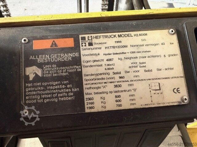 Forklift Hyster H2.50XM