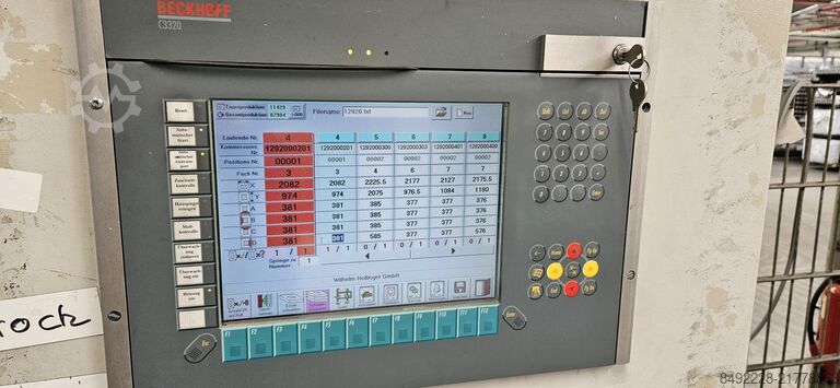 8-head welding line for PVC front doors Rotox und Hollinger Eckenputzautomat EPA + WTS