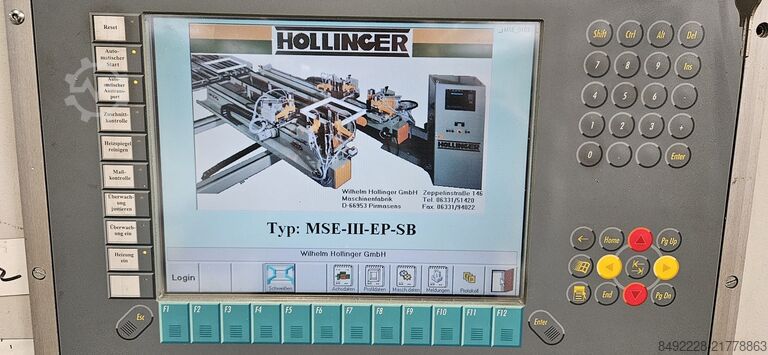 8-head welding line for PVC front doors Rotox und Hollinger Eckenputzautomat EPA + WTS